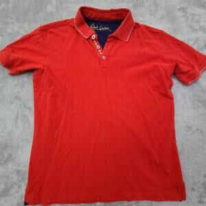Robert Graham Polo Shirt Mens Size Medium Short Sleeve Rugby Golf Preppy Adult